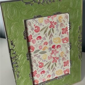 Green Embossed Decorative Picture Frame
New in Box  3.5” x 5.5”